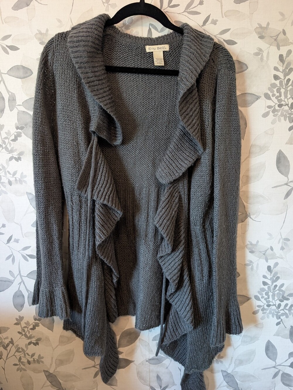 Cottagecore Ruffle-Front Cardigan Sweater